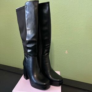 Black Knee-High Women's Boots